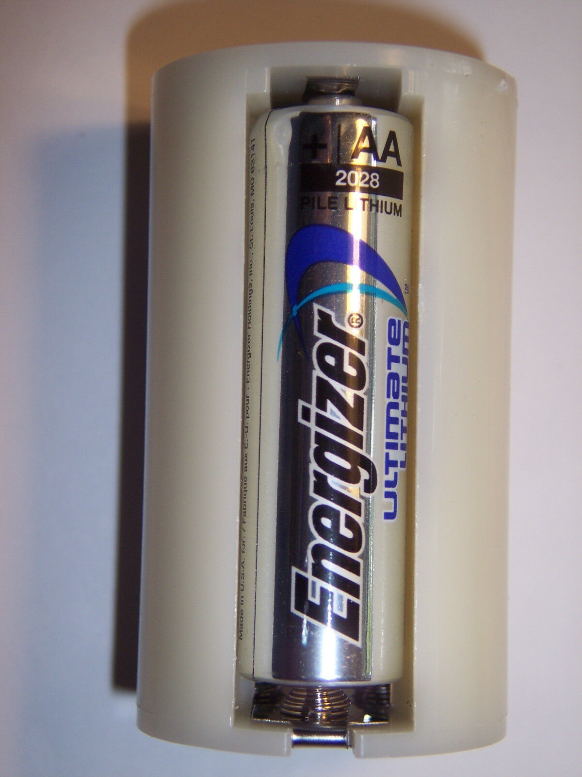 d size rechargeable flashlight 3 aa adapter 1-PARALLEL Battery Adapter - Converts 3 AA Cells to 1 D size