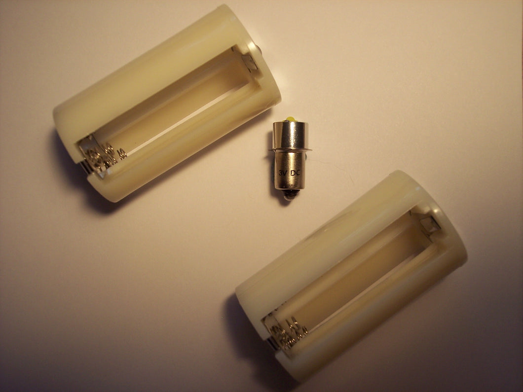 FLASHLIGHT 5-Watt 1.5-9V LED UNIVERSAL DRACO CONVERSION KIT 2D to AA Batteries