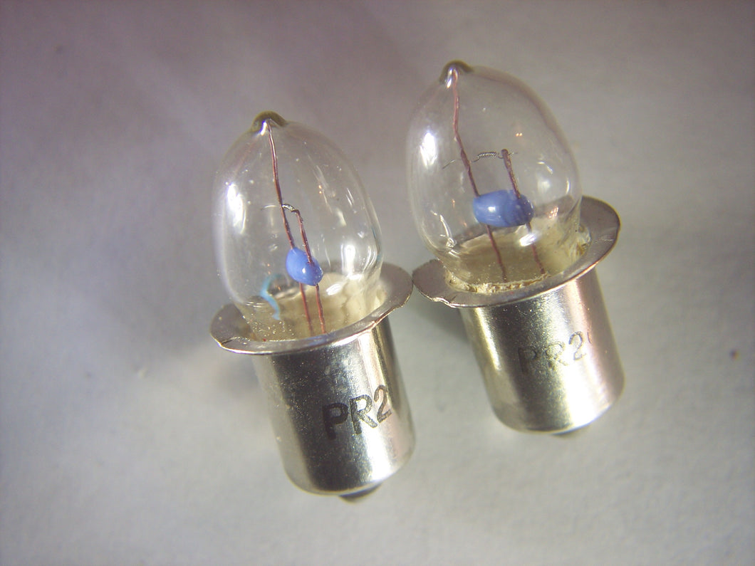 2X Set PR18 KPR18 (KPR118) Bulb 7.2V .55A for Size 