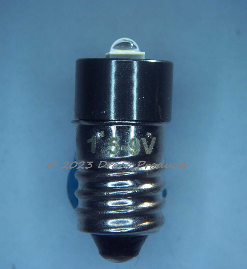 5.0W CREE - LED Upgrade MES E10 Bulb for (1 to 6) Cell Flashlights 1.5 - 9V