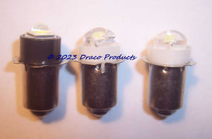 LED LIGHT BULB UPGRADE Flashlight COB PR Lamp 3.0V for 2-Cell