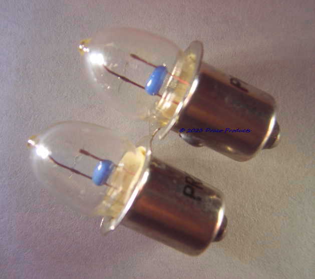 2X - PR15 or PR13 Bulb Lamp 4.8V .5A for 6-Volt Lantern or 4D