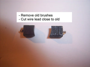 Quality Set Replacement Motor Carbon Brush 6.3mm x 6.3mm x 19mm(1/4"x1/4" x3/4")