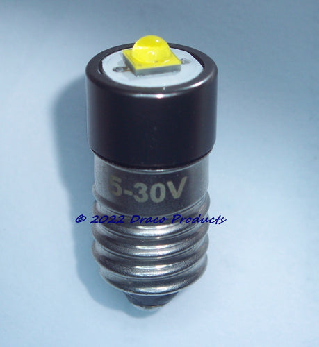 Cree LED Bulb 5 WATT 7V - 12 Volt Bike Replacement E10 MES Non-Polarity, Bright