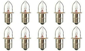 10X PR2 Miniature PR Base Lamp Bulb 2.38V 0.5A for  "2D" Cell Battery Flashlight
