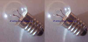 2X Set of #605 Miniature E10 Screw Bulb lamp 6V 6.2V .5A for 5D Cell Flashlights