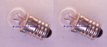 Set 2X Miniature E10 Screw Bulb #123 lamp 1.25V 0.3A For 1-Cell Flashlight 10Hrs