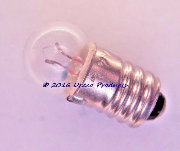 Miniature E10 Screw Bulb #123 lamp 1.25V 0.30A For 1-Cell Flashlight 1 ...