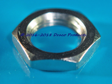 10 PK Panel Nuts 7/16"Nut 5/16"-32 Hex Brass Thick Bright Nickel Plated Jam Nut