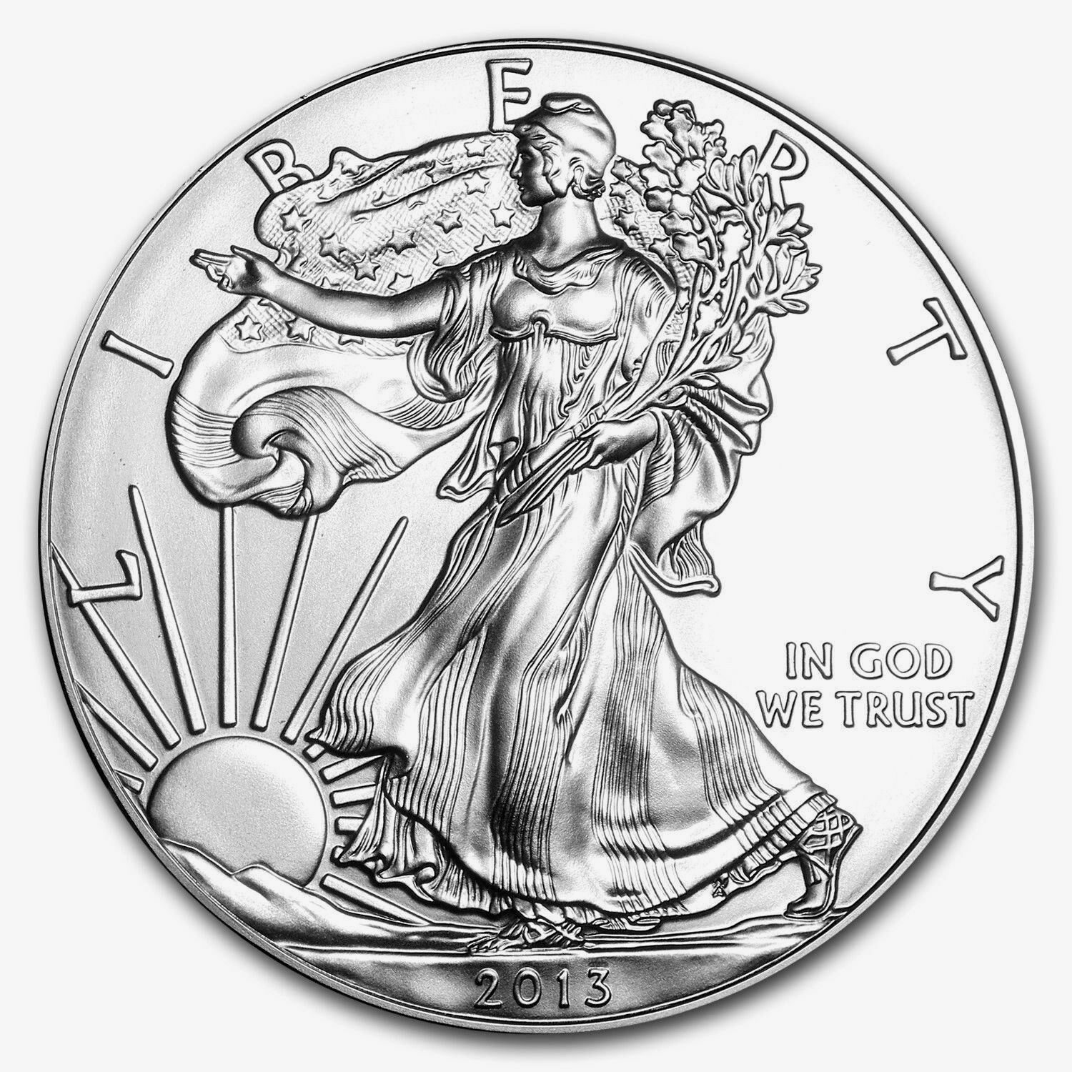 2013 American Silver Eagle Dollar USA Coin 1 Troy Ounce .999 Fine