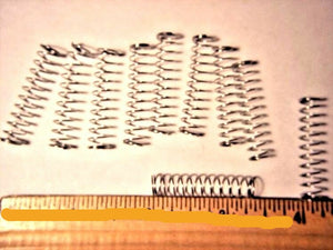 10  Pcs Steel Compression Springs 1.35" long .30" Diameter Black or Nickel Pl Wire