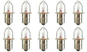10X PR2 Miniature PR Base Lamp Bulb 2.38V 0.5A for  "2D" Cell Battery Flashlight