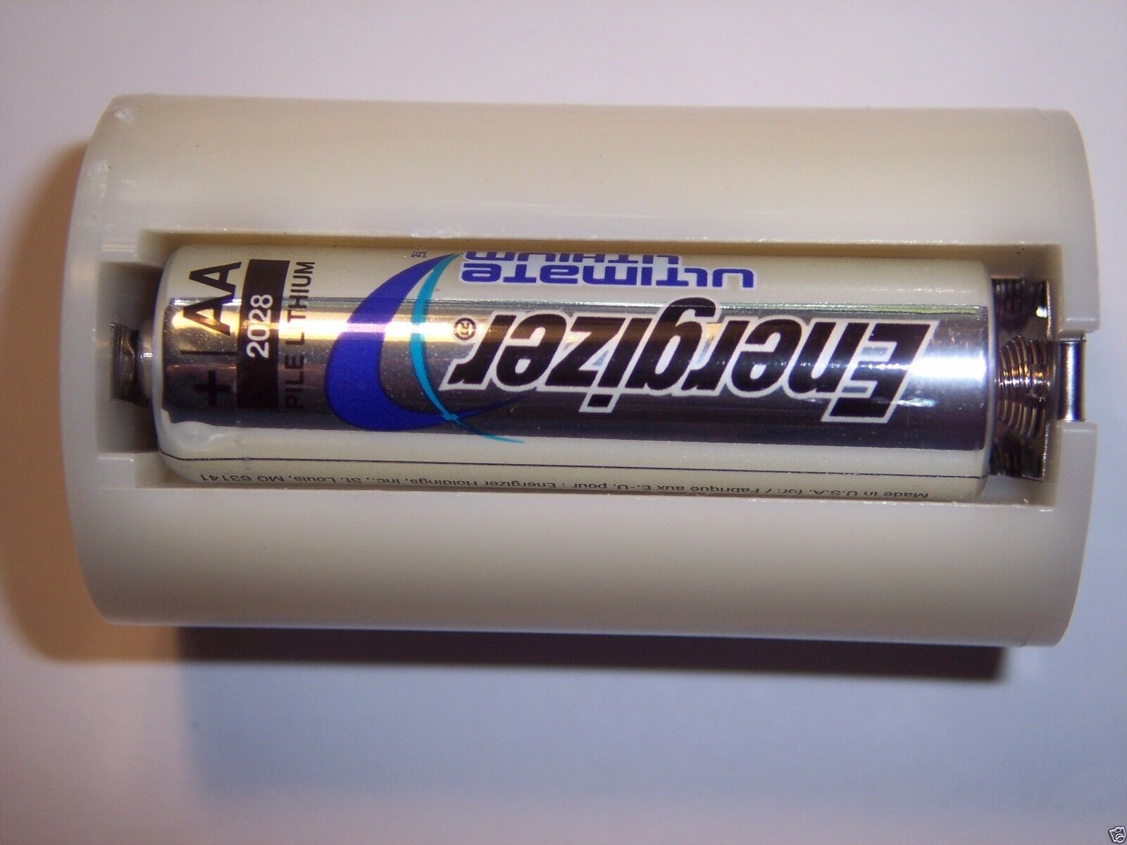 d size rechargeable flashlight 3 aa adapter 1-PARALLEL Battery Adapter - Converts 3 AA Cells to 1 D size