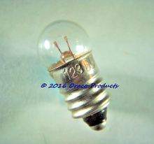 Set 2X Miniature E10 Screw Bulb #123 lamp 1.25V 0.3A For 1-Cell Flashlight 10Hrs